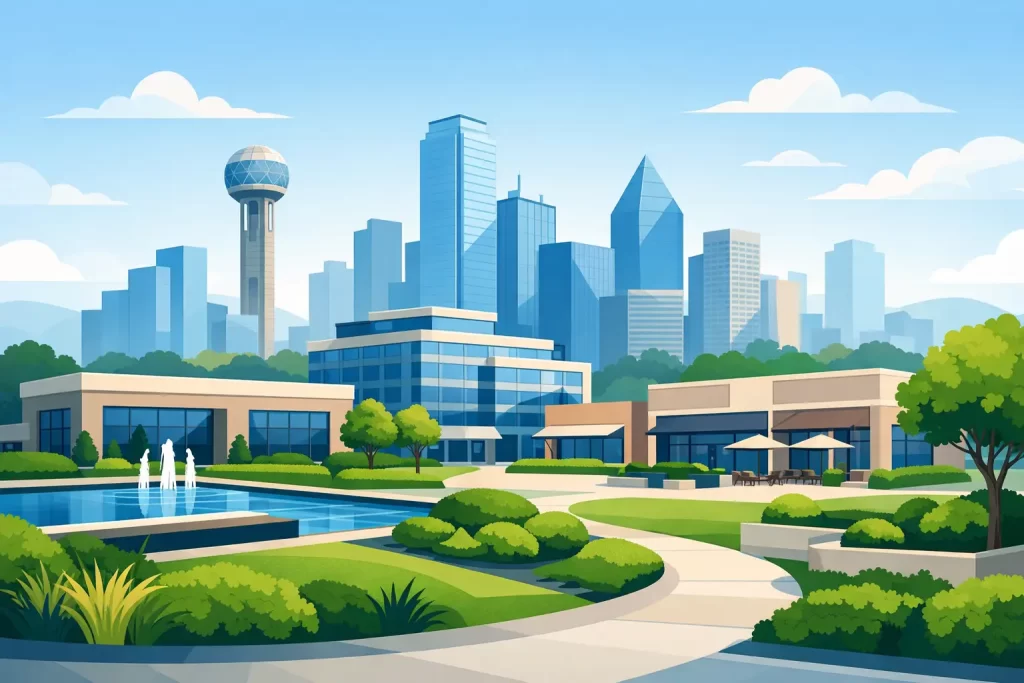 Commercial Property Landscape Guide for Dallas