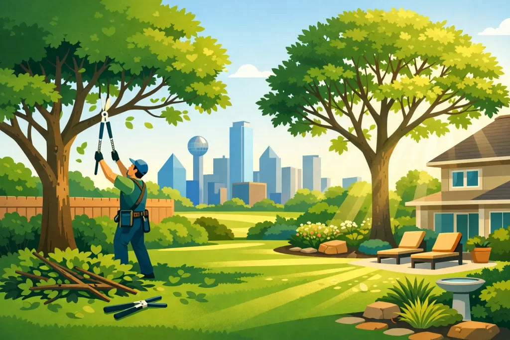 Tree Canopy Thinning Benefits for Dallas Yards