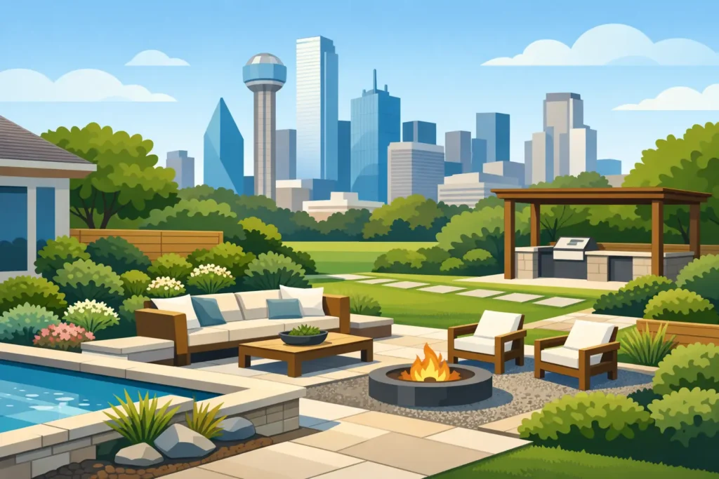 A Landscape Renovation Project Example in Dallas