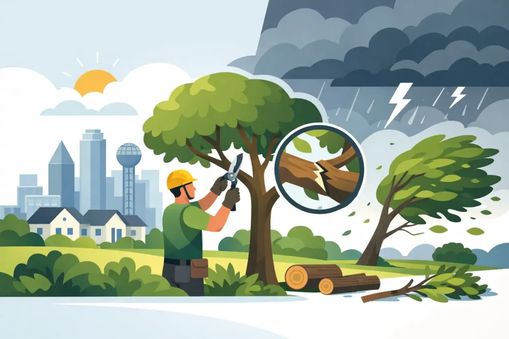 Storm Season Tree Guide for Dallas Properties