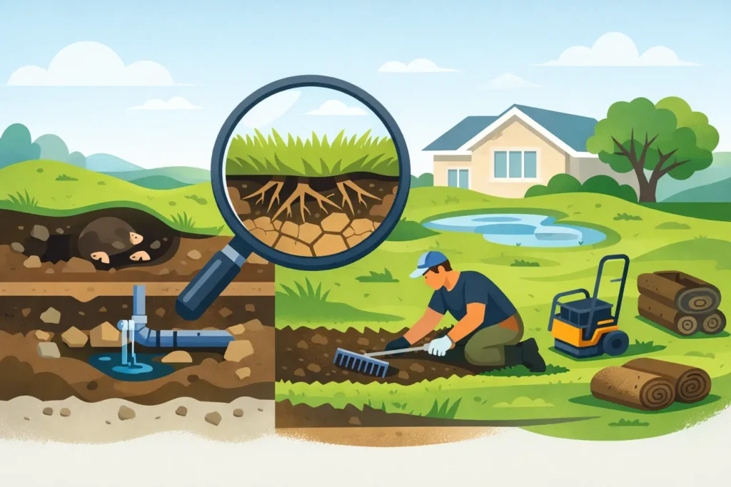 Why Is My Yard Uneven? Common Causes and Fixes