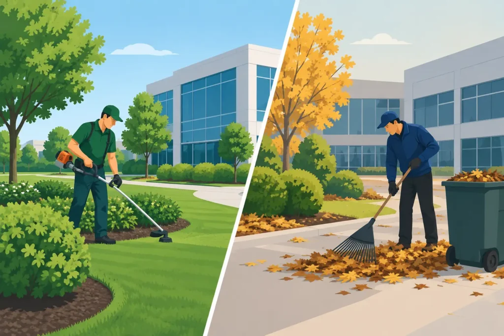 Commercial Landscape Maintenance vs One-Time Cleanup